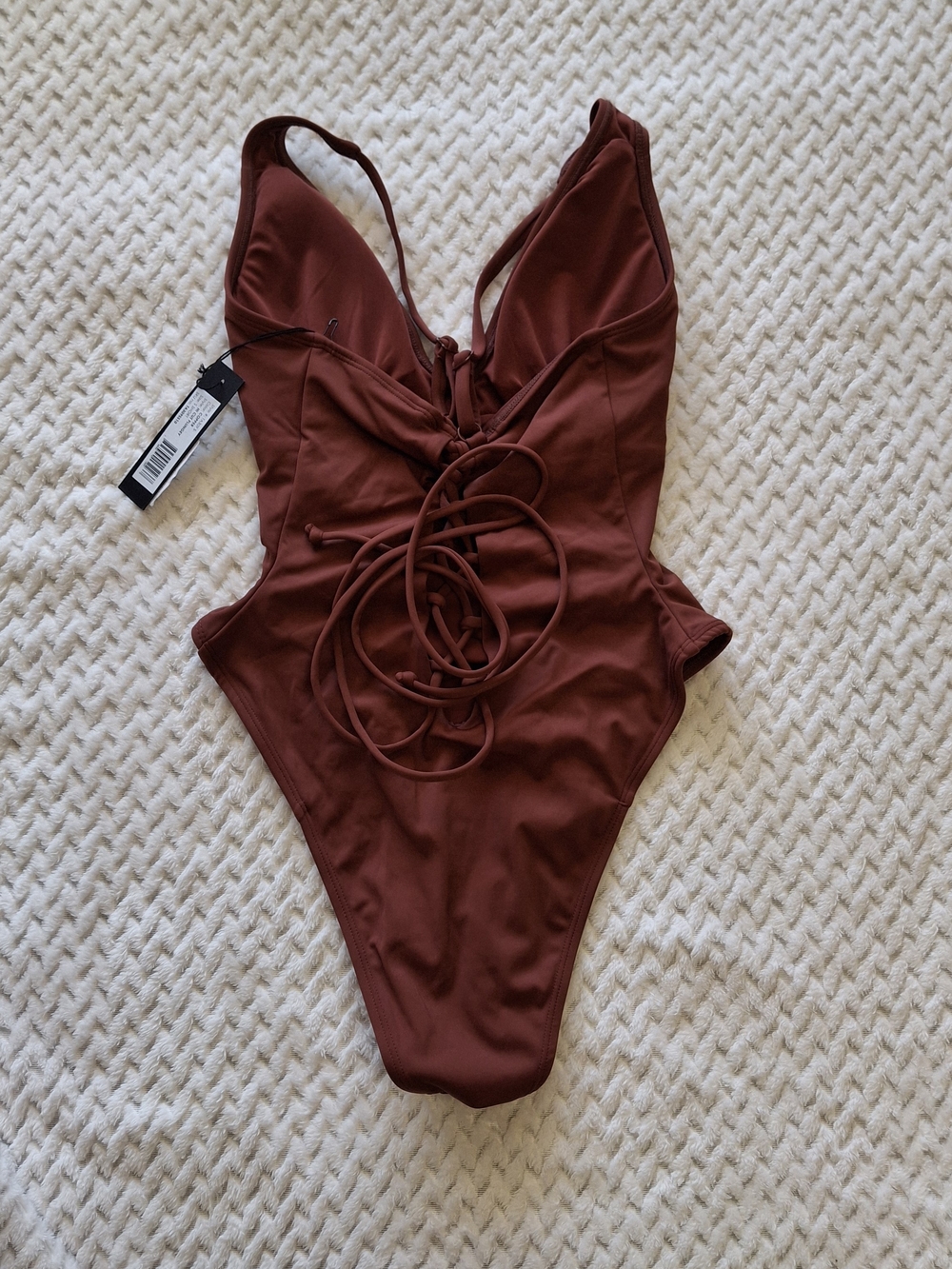 NWT TA3 Copper HI Cut Plungey Body Sculpting One-Piece Swimsuit Small Short - Picture 5 of 5
